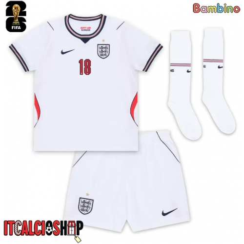 Inghilterra Anthony Gordon #18 Prima Maglia Bambino Mondiali 2026 Manica Corta (+ Pantaloni corti)